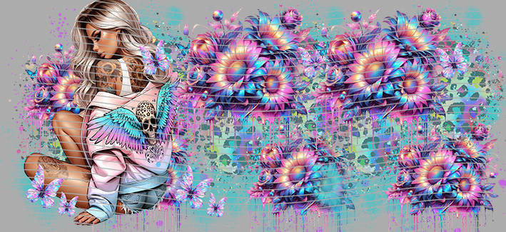 16oz Sunflower Girl-SU-471